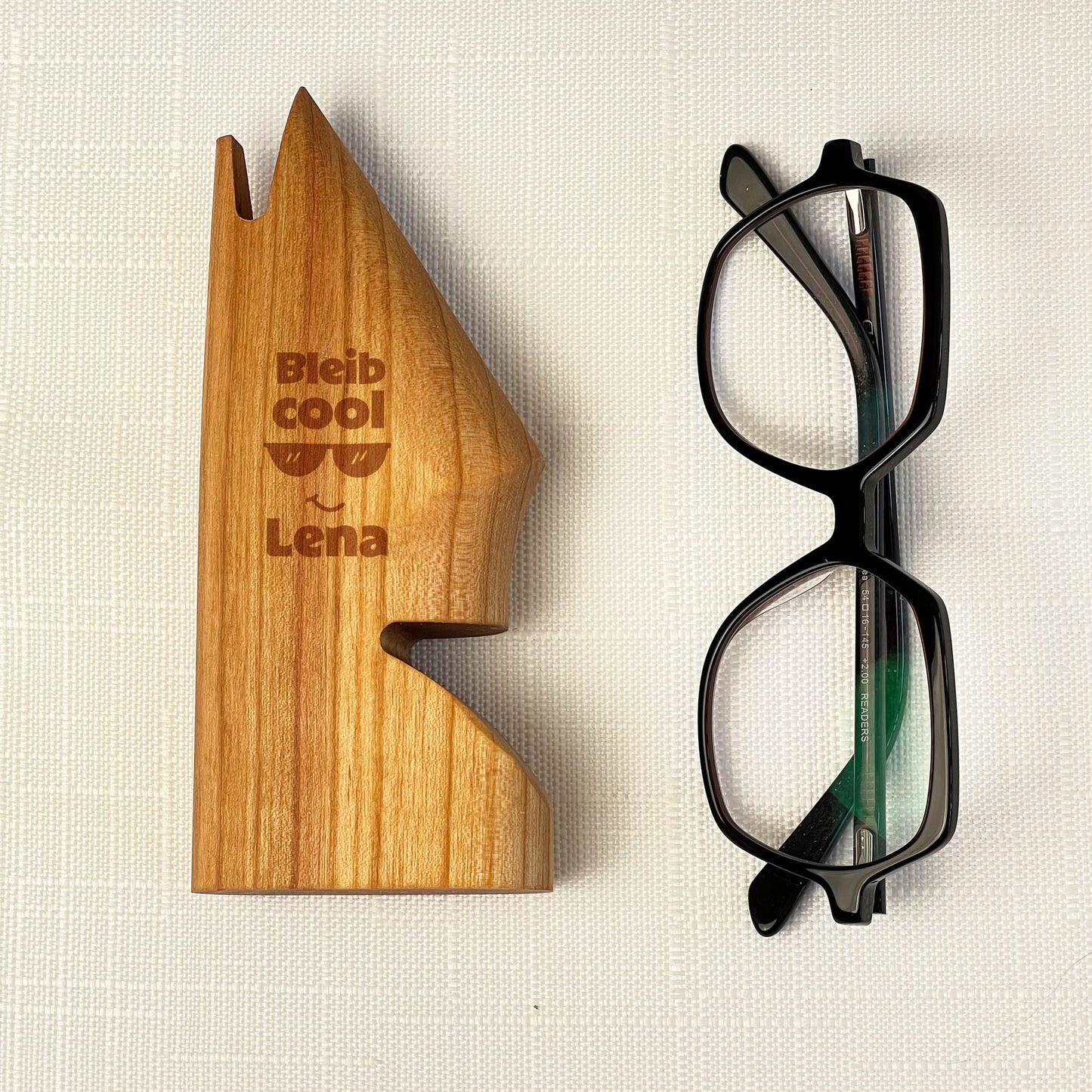 Brillenhalter aus Holz - Personalisiert