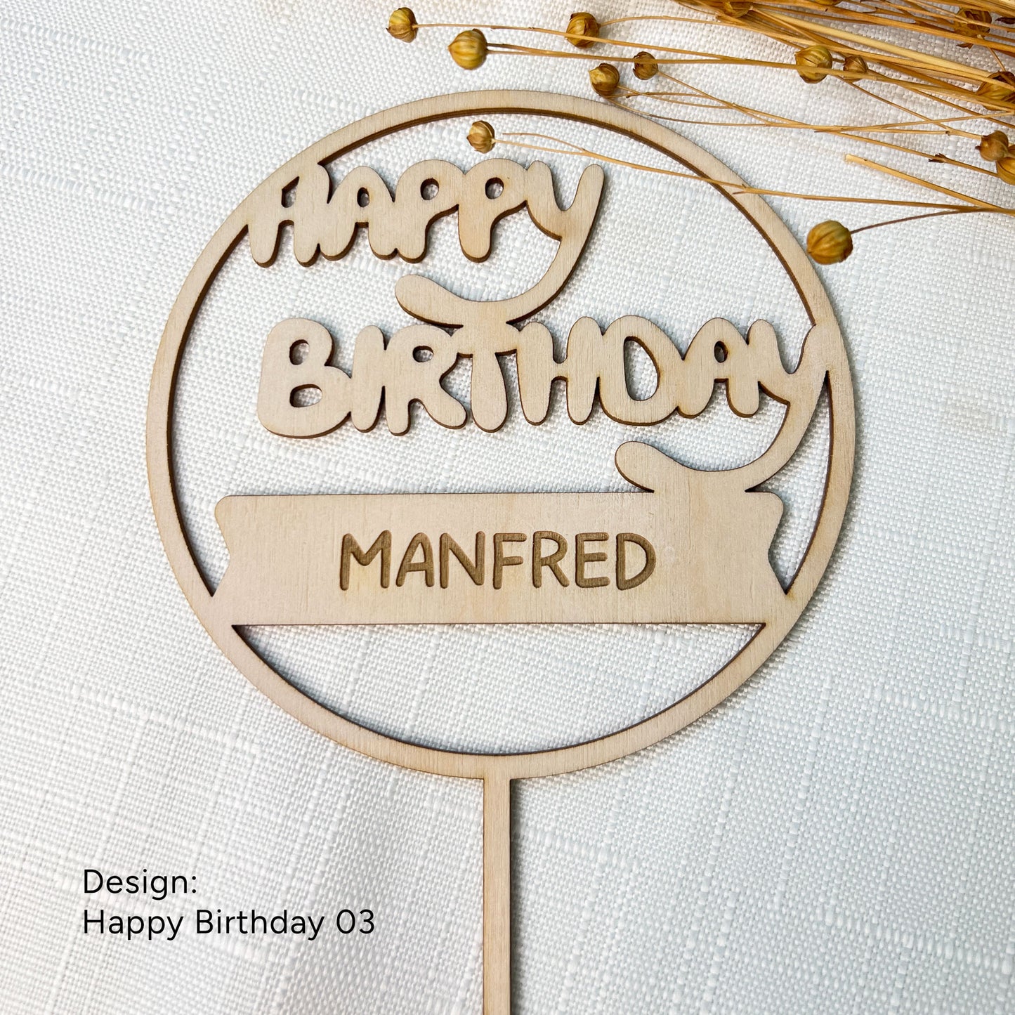 Cake Topper Geburtstag - Personalisiert