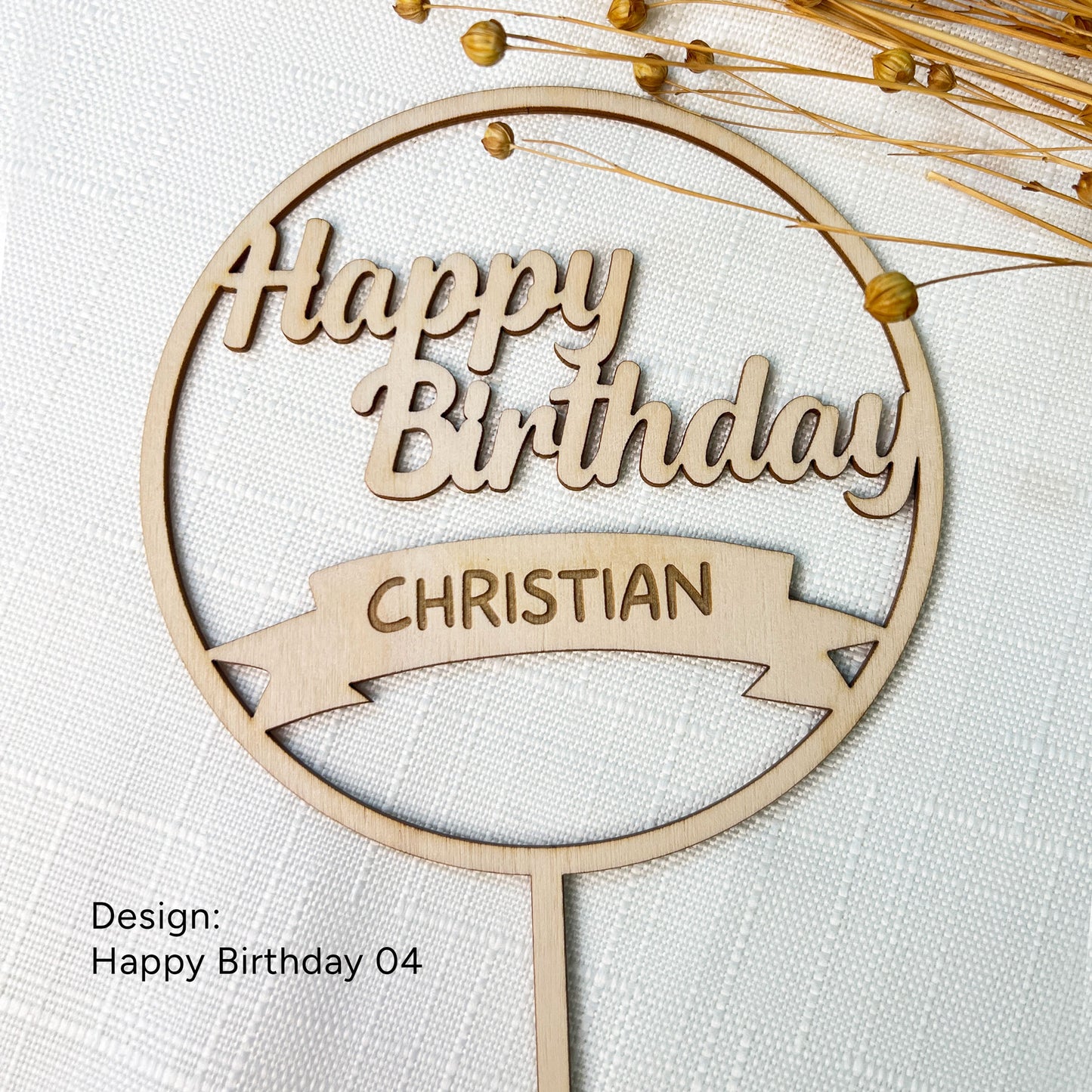Cake Topper Geburtstag - Personalisiert