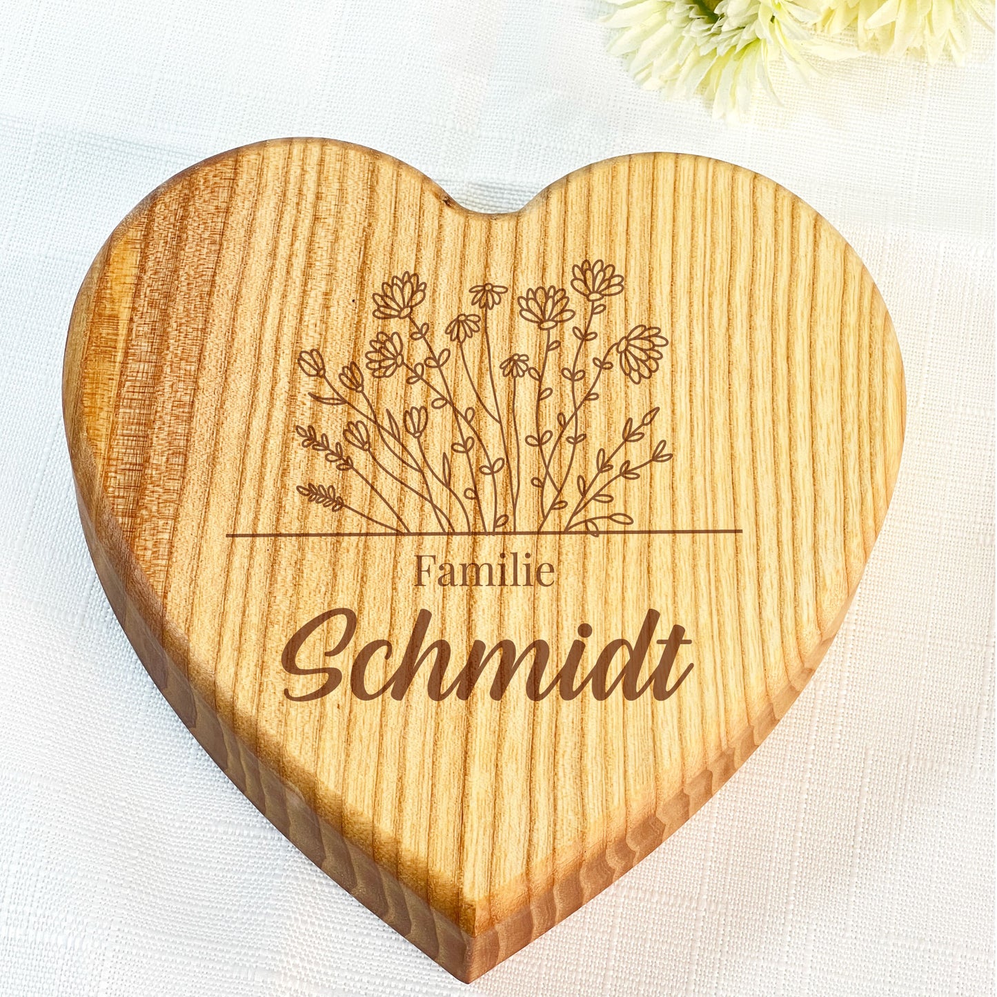 Herz-Deko mit Gravur - Personalisiert