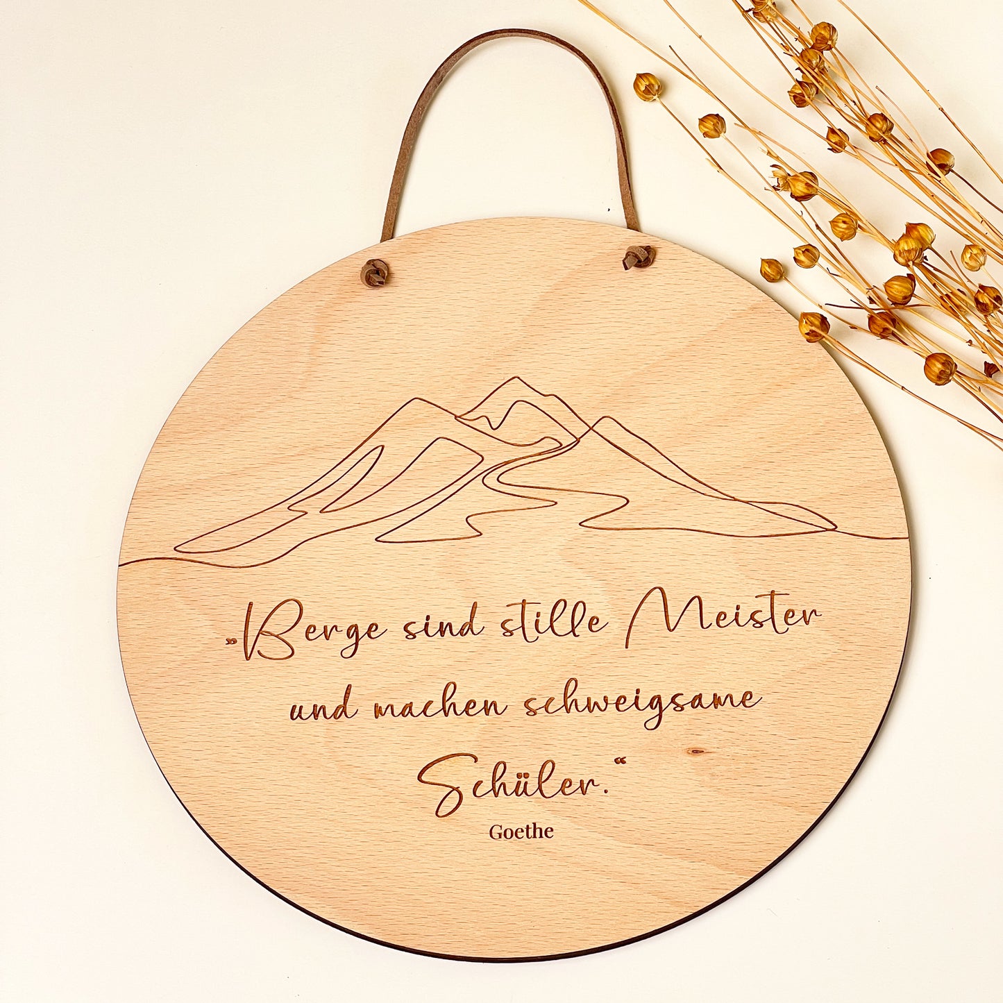 Holzschild Wanddeko Bergliebe