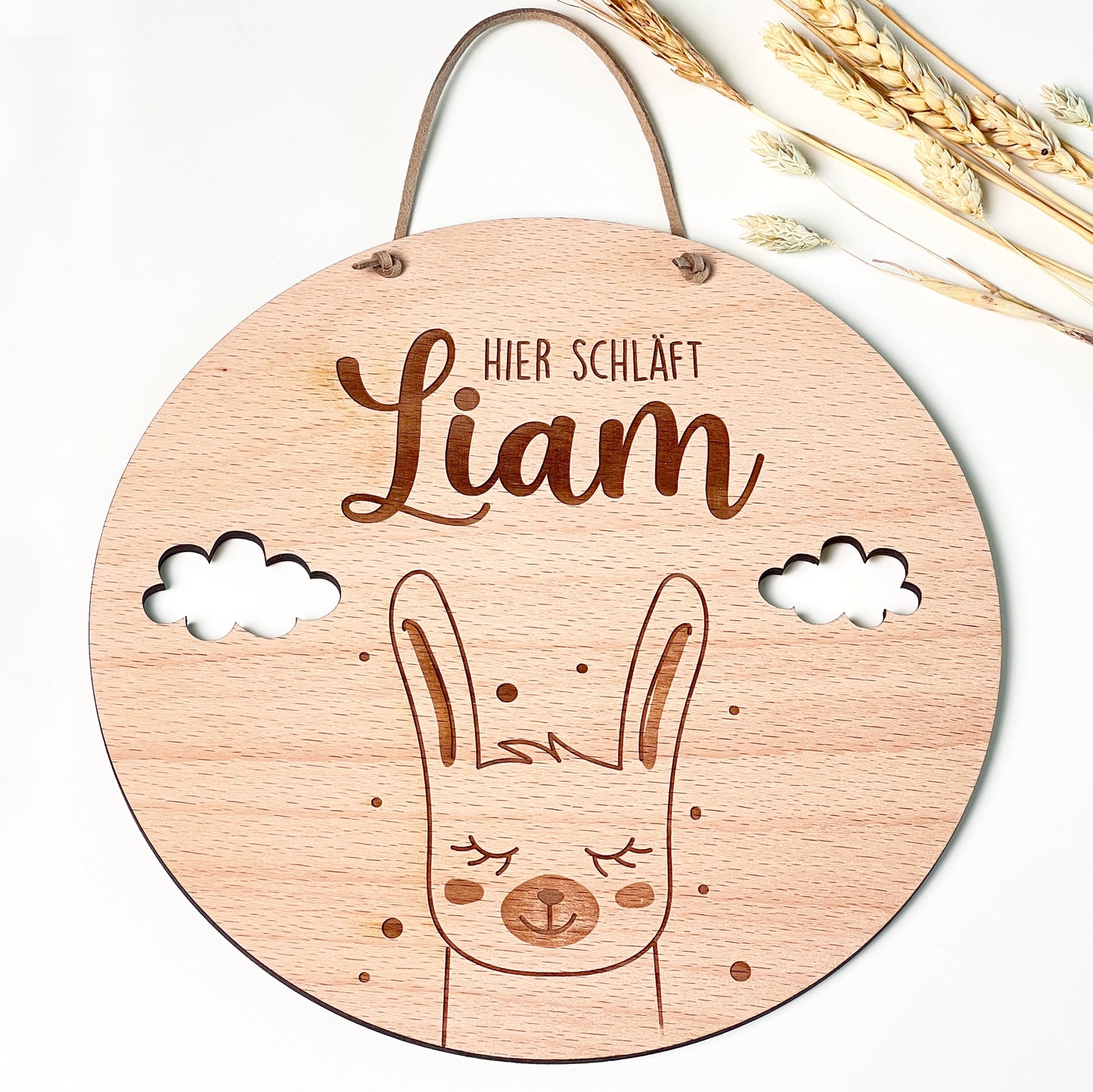 Kinderzimmer Türschild aus Holz - Personalisiert