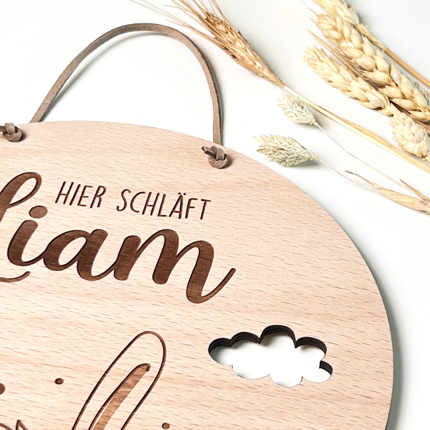 Kinderzimmer Türschild aus Holz - Personalisiert