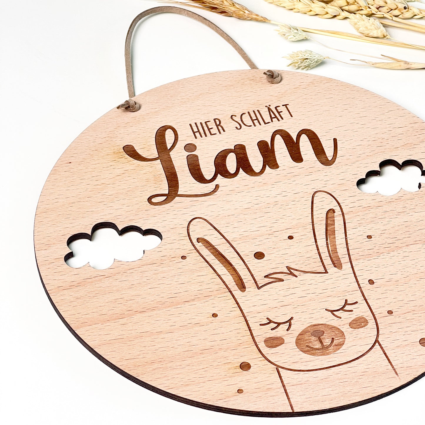 Kinderzimmer Türschild aus Holz - Personalisiert