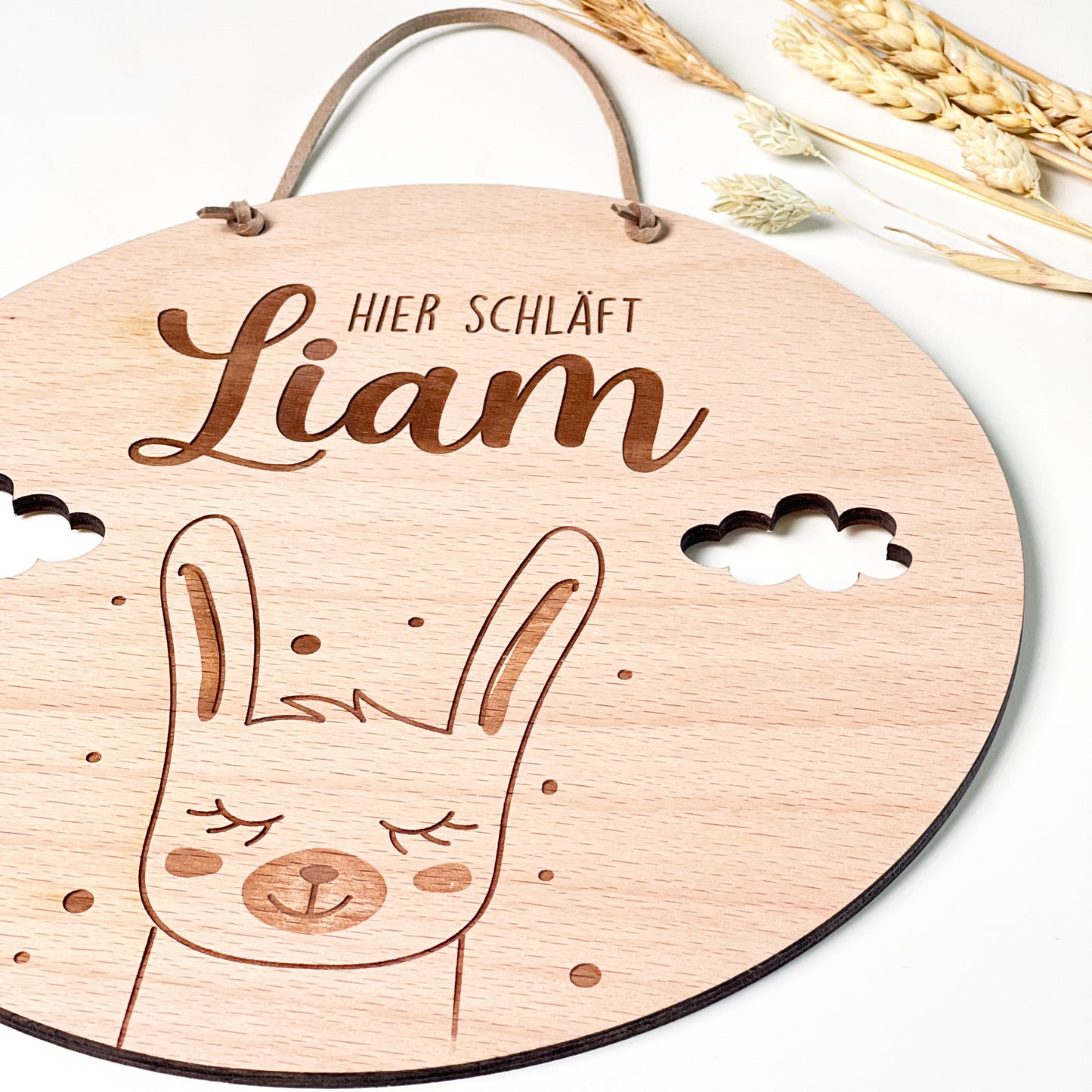 Kinderzimmer Türschild aus Holz - Personalisiert