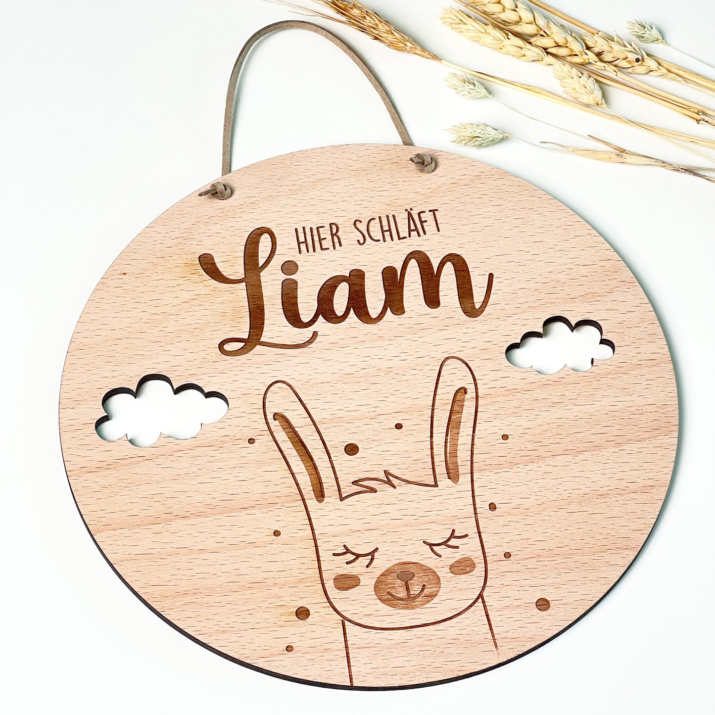 Kinderzimmer Türschild aus Holz - Personalisiert