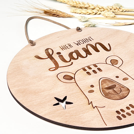 Kinderzimmer Holzschild- Personalisiert