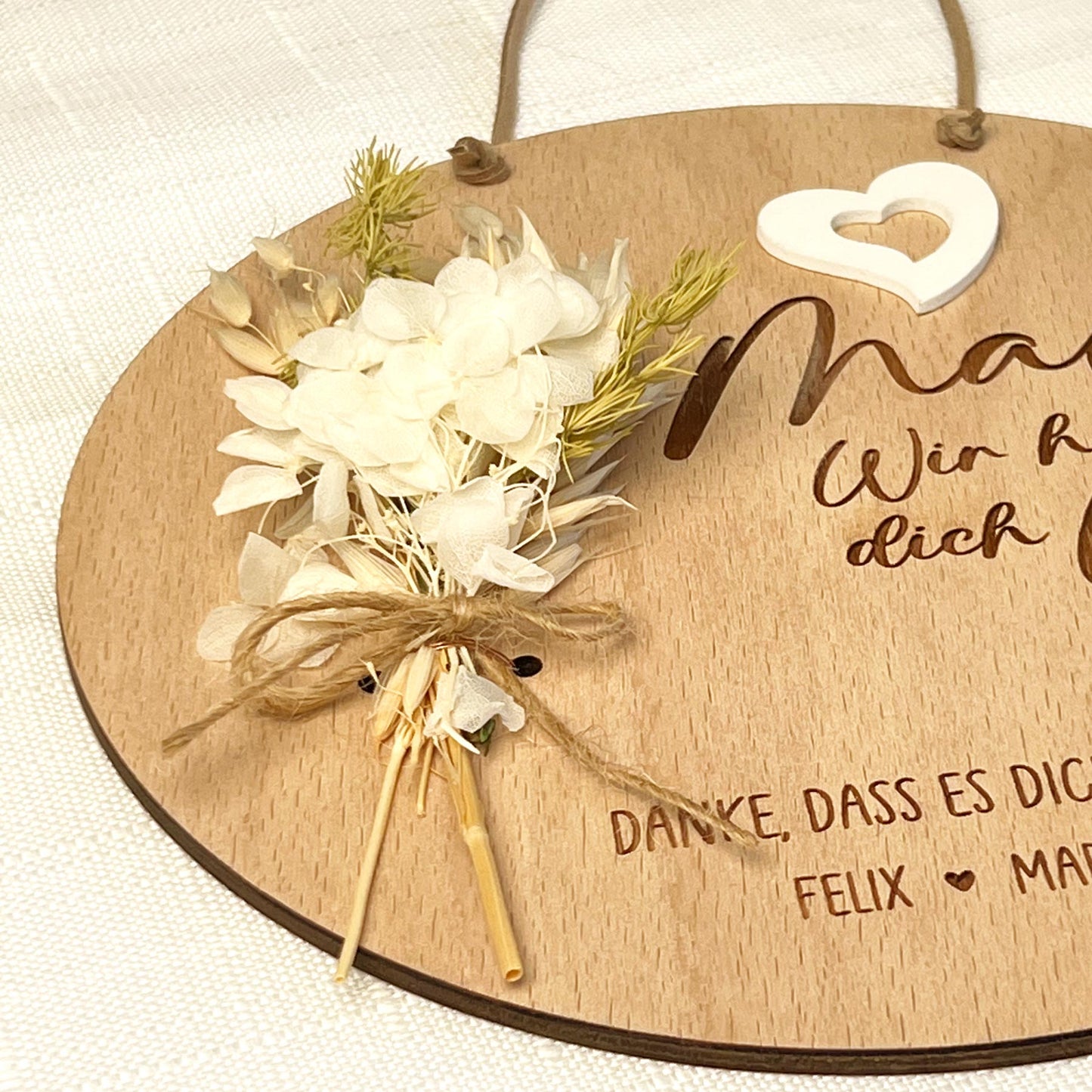 Deko Holzschild Muttertag - Personalisiert