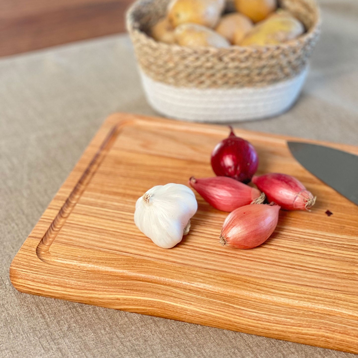 Schneidebrett aus Holz "Chefkoch" / "Chefköchin" - Personalisiert
