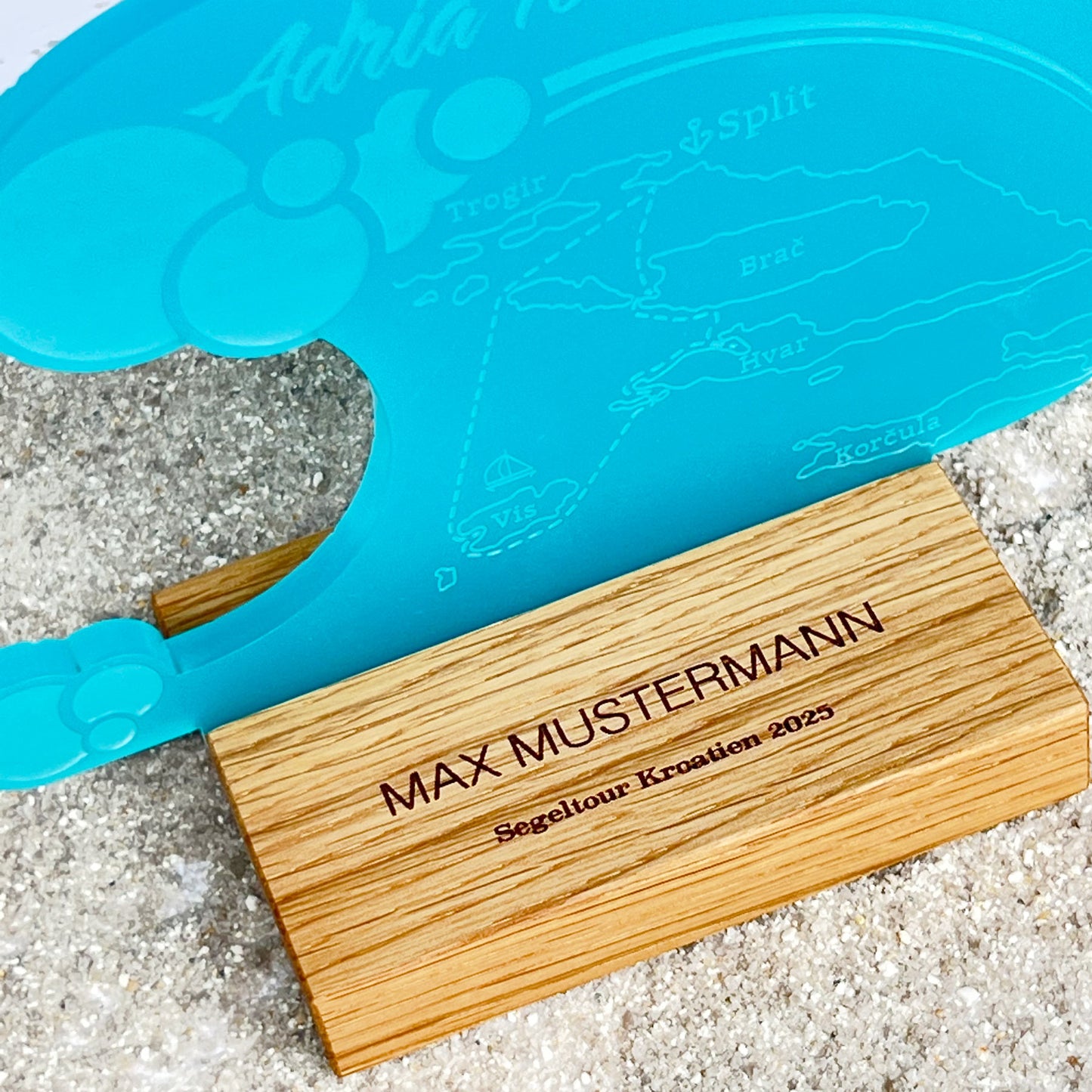 Segeltörn Souvenir - Personalisiert mit Route und Wunschtext