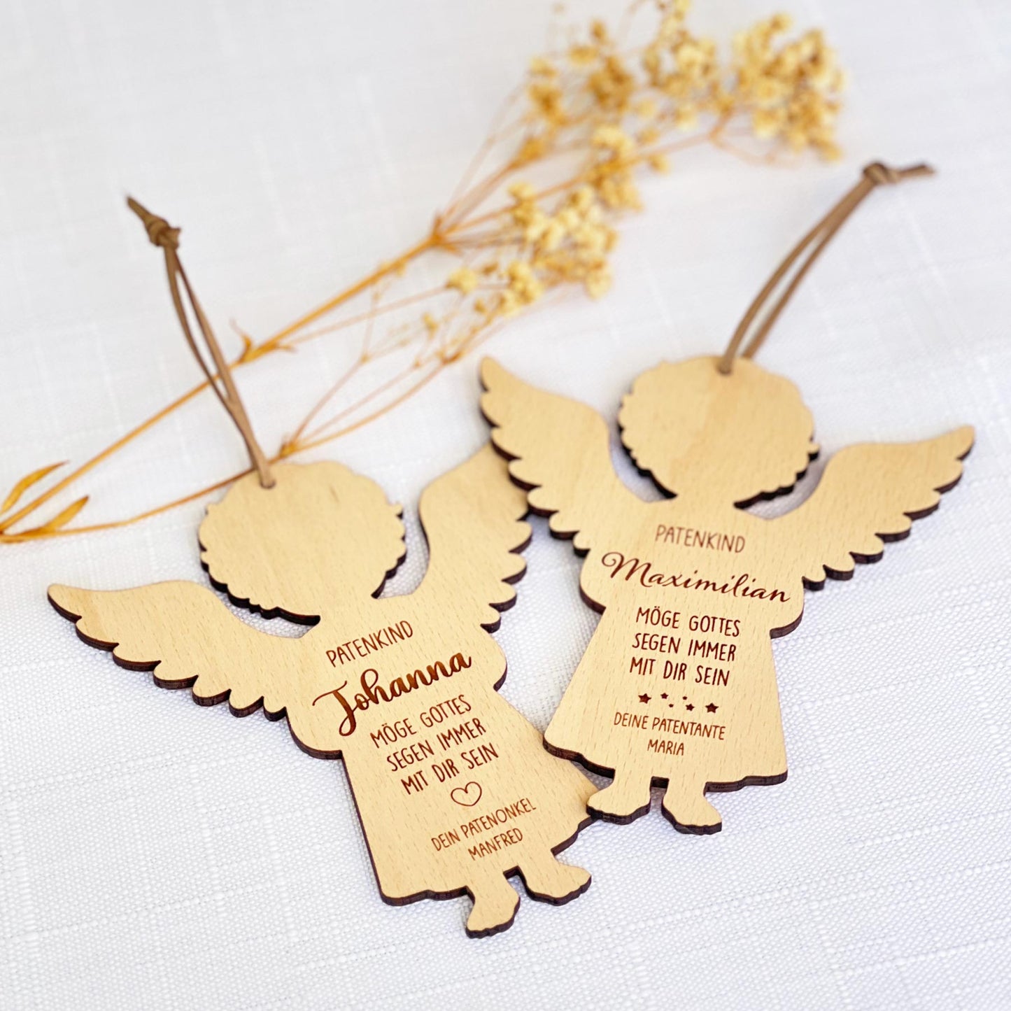 Personalisierter Schutzengel für Patenkind - Geschenk zur Taufe