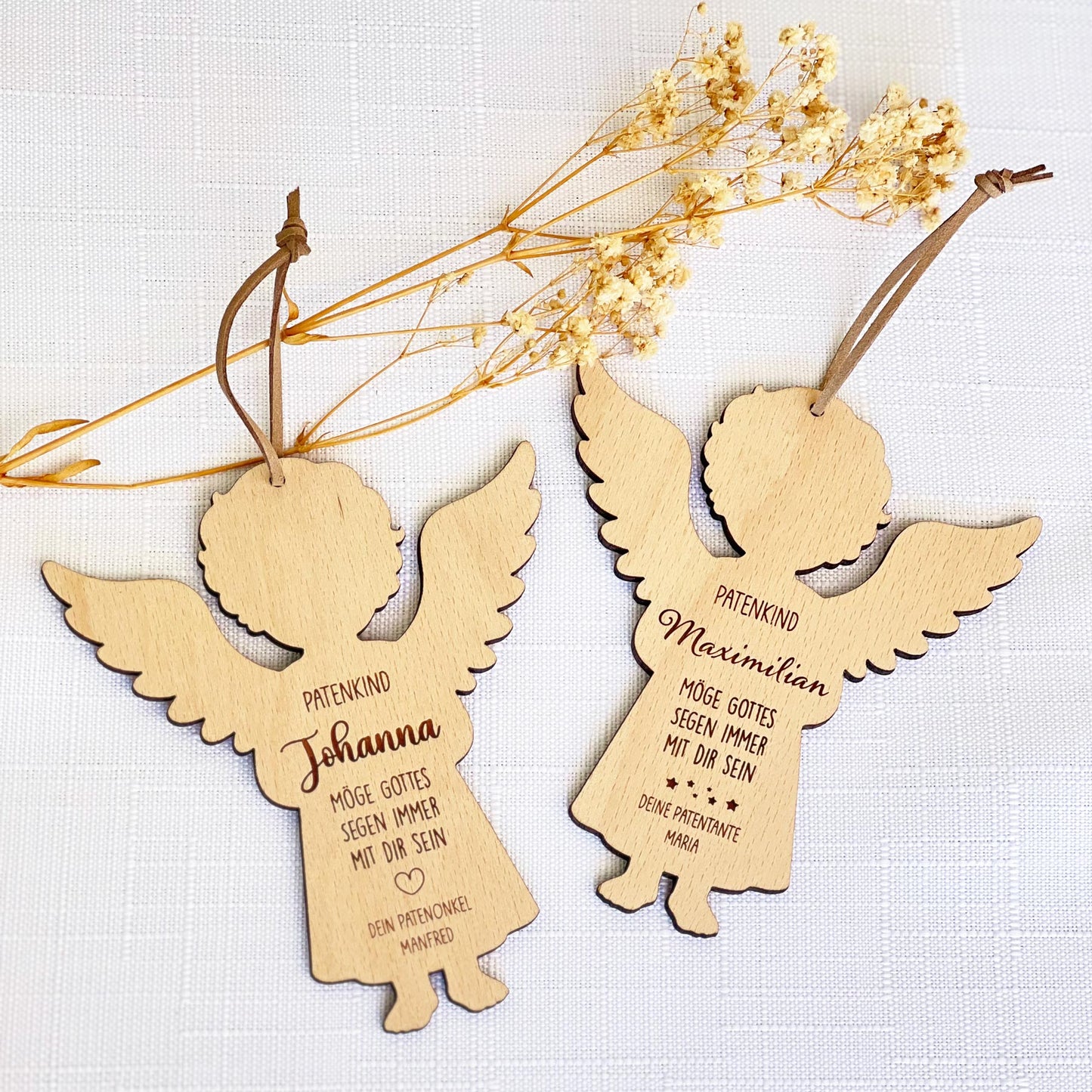 Personalisierter Schutzengel für Patenkind - Geschenk zur Taufe