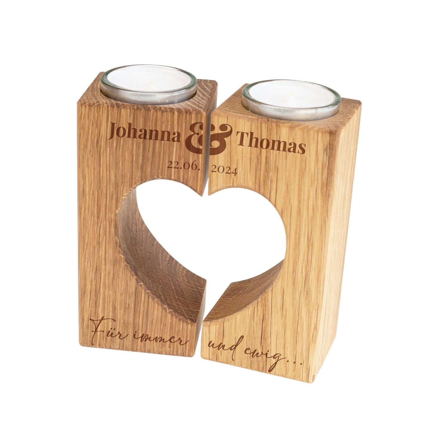 Teelichthalter Herz - Hochzeitsgeschenk