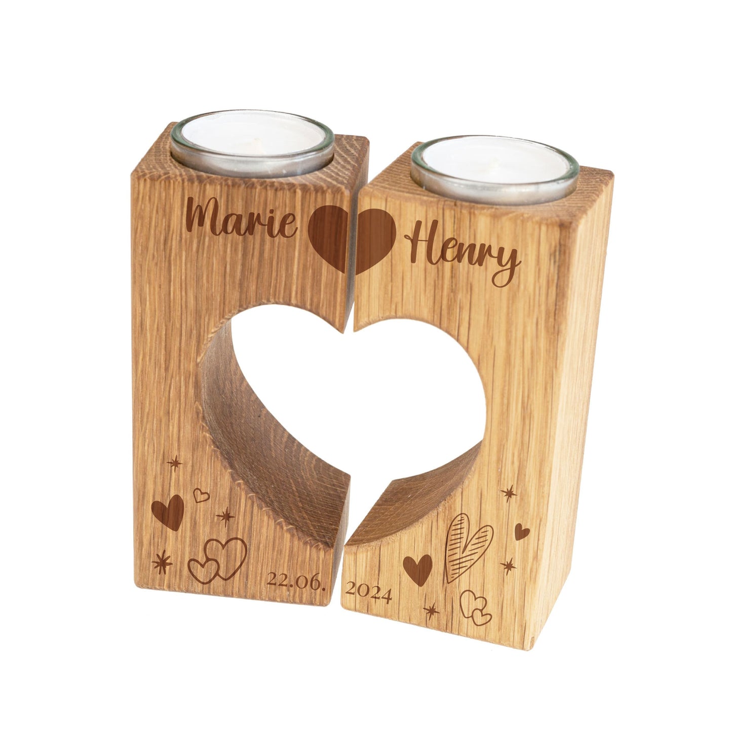 Teelichthalter Herz - Hochzeitsgeschenk