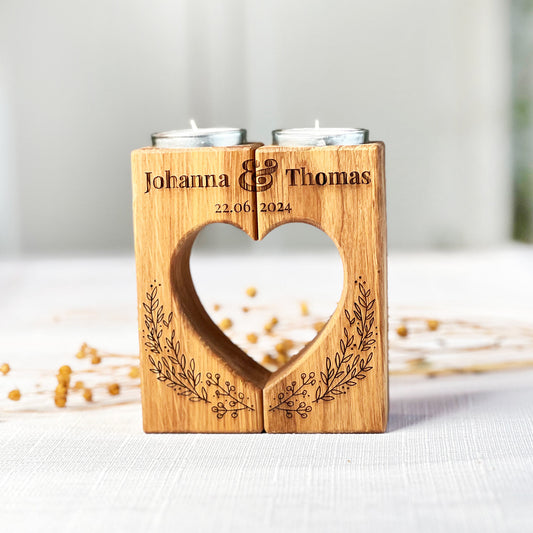 Teelichthalter Herz - Hochzeitsgeschenk