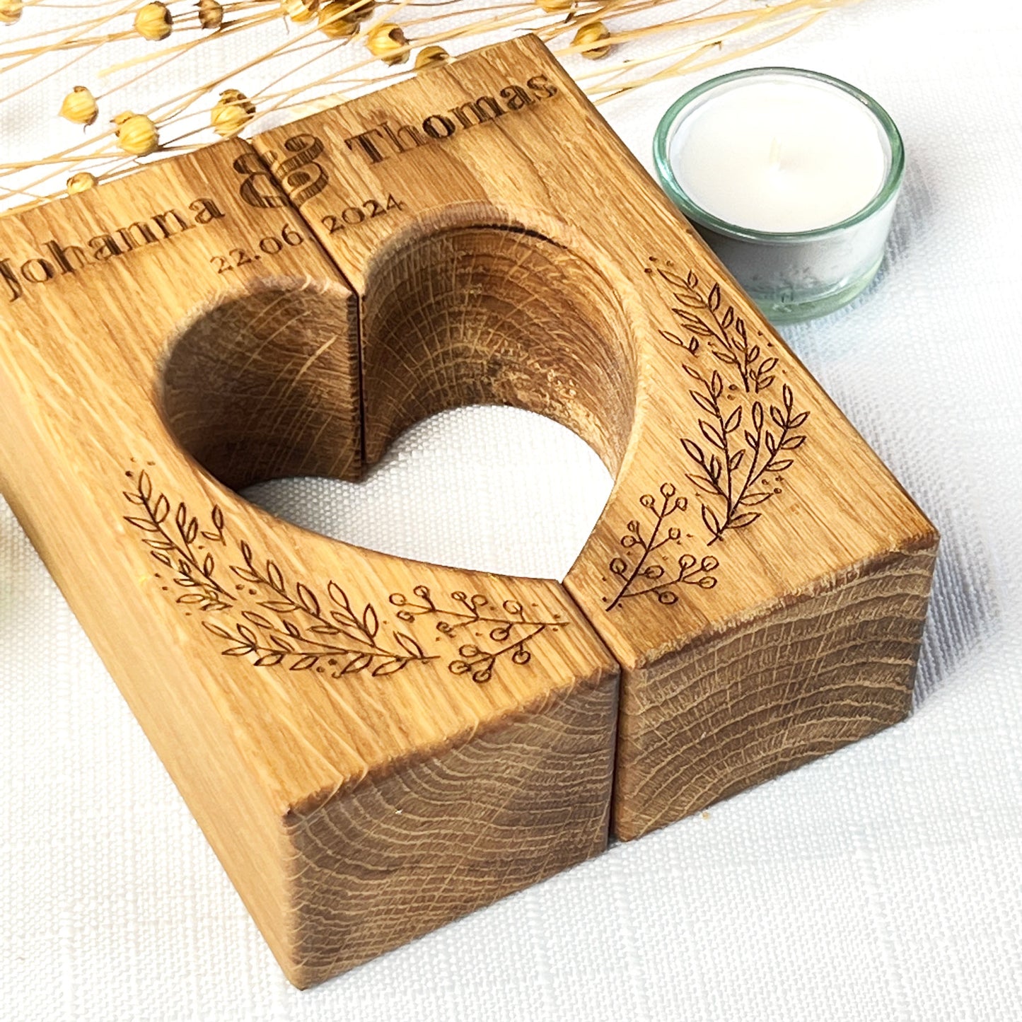 Teelichthalter Herz - Hochzeitsgeschenk