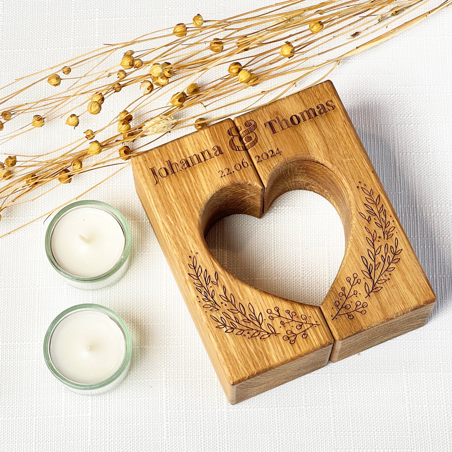 Teelichthalter Herz - Hochzeitsgeschenk