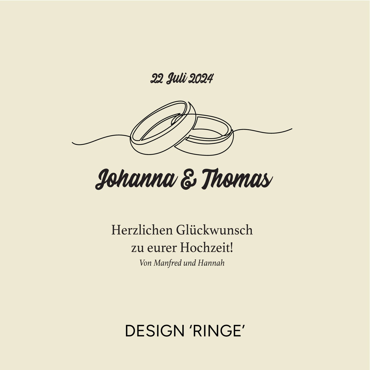 Personalisierte Baumscheibe mit Gravur - Hochzeitsgeschenk
