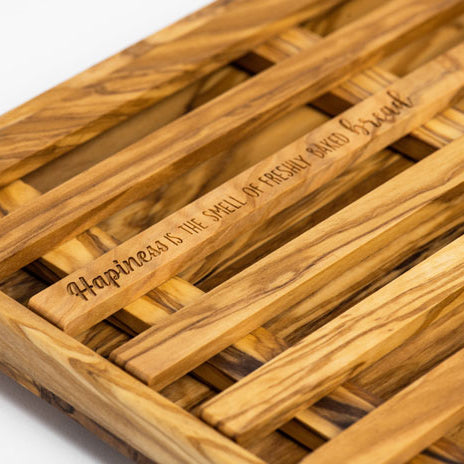 Brotschneidebrett aus Olivenholz