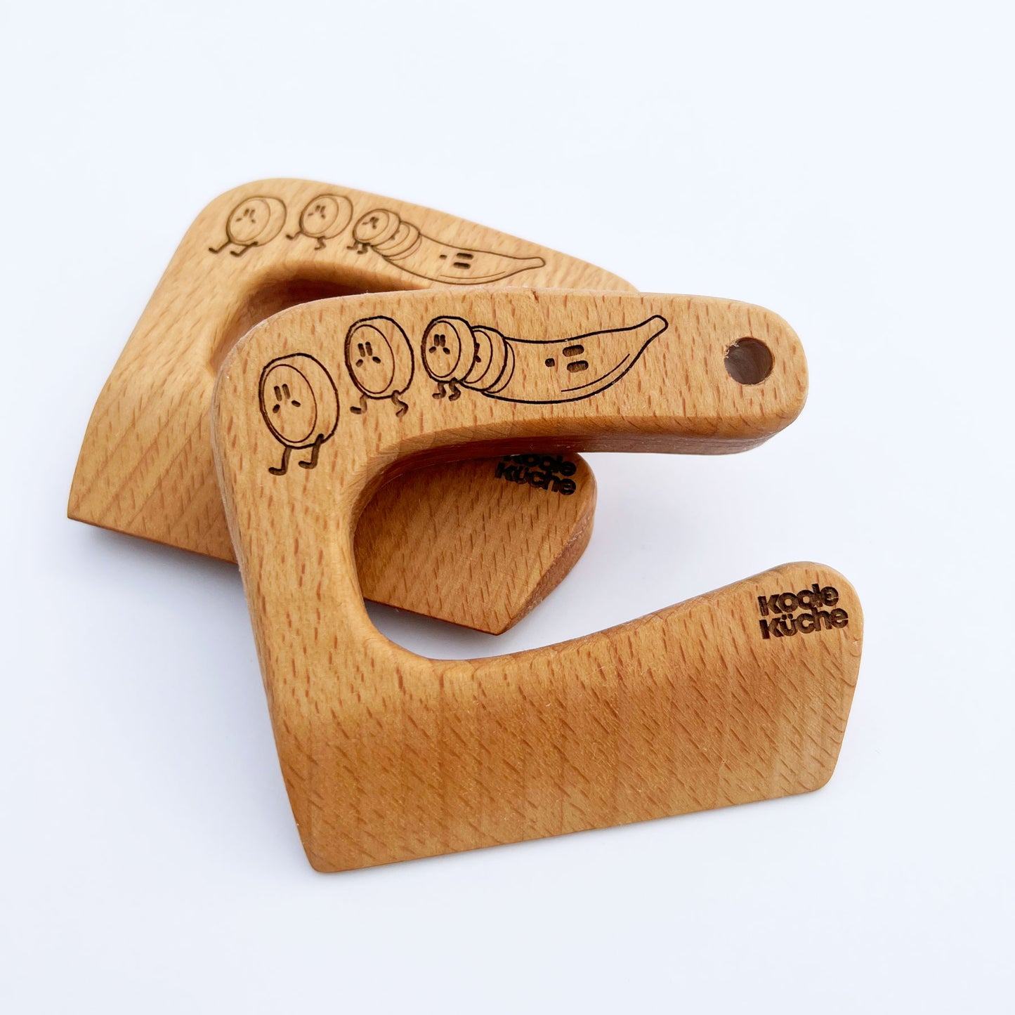 Sicheres Kindermesser aus Buchenholz - Montessori-Messer