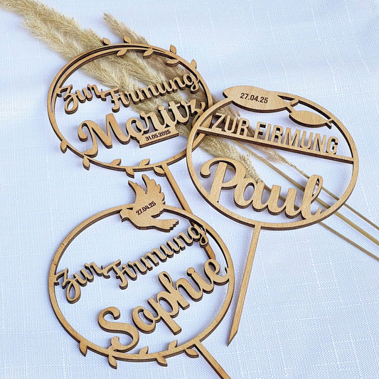 kuchentopper firmung, cake topper firmung, tortendeko firmung