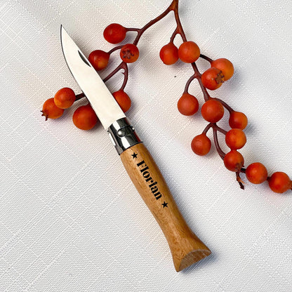 Taschenmesser mit Holzgriff - Personalisiert